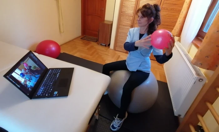 Online Physiotherapie Hintergrundbild